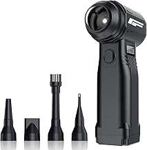 High-Speed Rechargeable Air Duster with Nozzles and LED Light