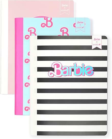 Set of 3 Kids College Ruled Notebooks, 100 Sheets