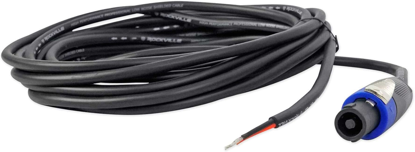 20ft 16-Gauge Speakon to Bare Wire Speaker Cable