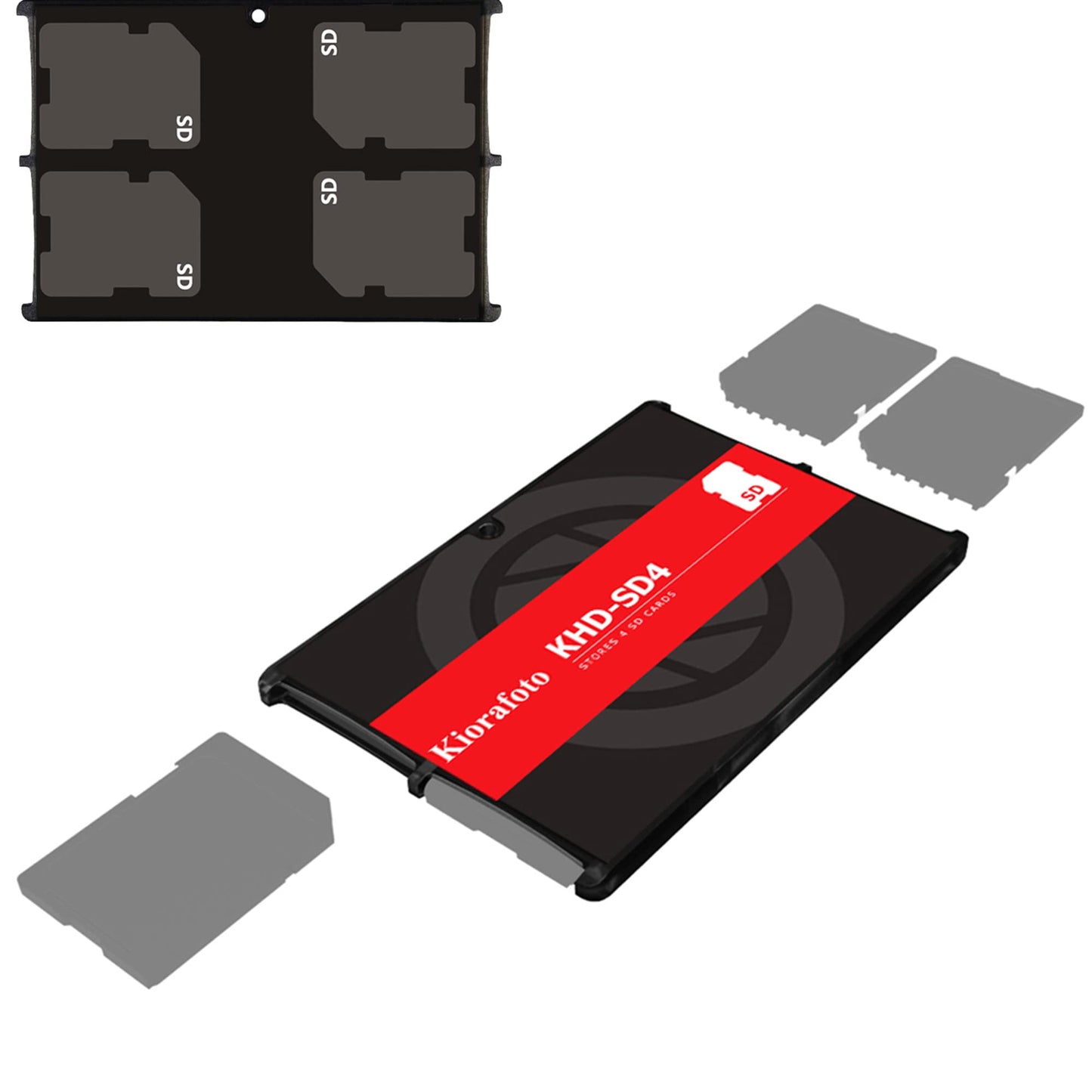 Slim 4-Slot Credit Card Size SD Card Case