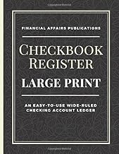 Easy-to-Use Wide-Ruled Checkbook Register