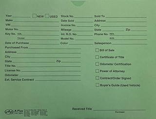 Green printed dealer jackets, 100 pack