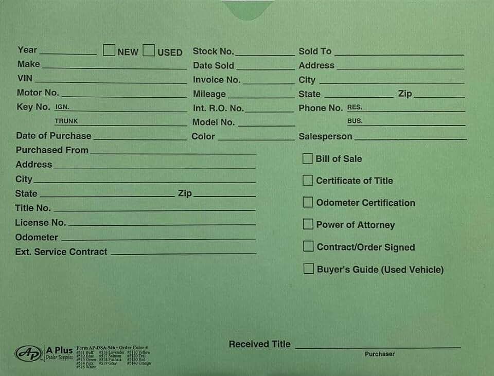 Green printed dealer jackets, 100 pack