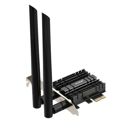PCI-E WiFi 6 Network Card with Bluetooth 5.2 and Heat Sink