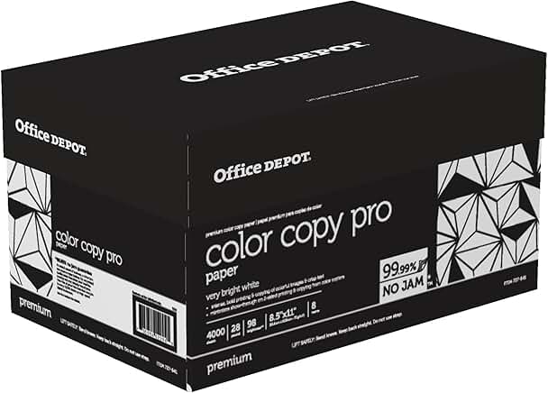 Color Copy Paper, 8.5 x 11 inches, 28 lb, 500 sheets