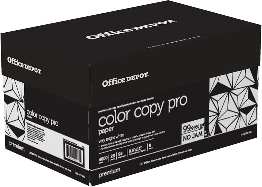 Color Copy Paper, 8.5 x 11 inches, 28 lb, 500 sheets