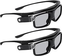 Rechargeable 3D Active Shutter Glasses, 2 Pack