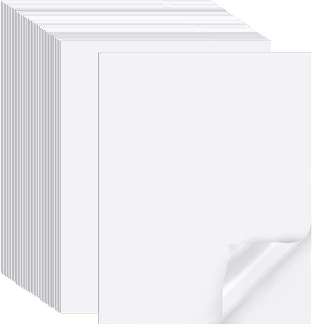Printable Matte Sticker Paper, 300 Sheets, Letter Size