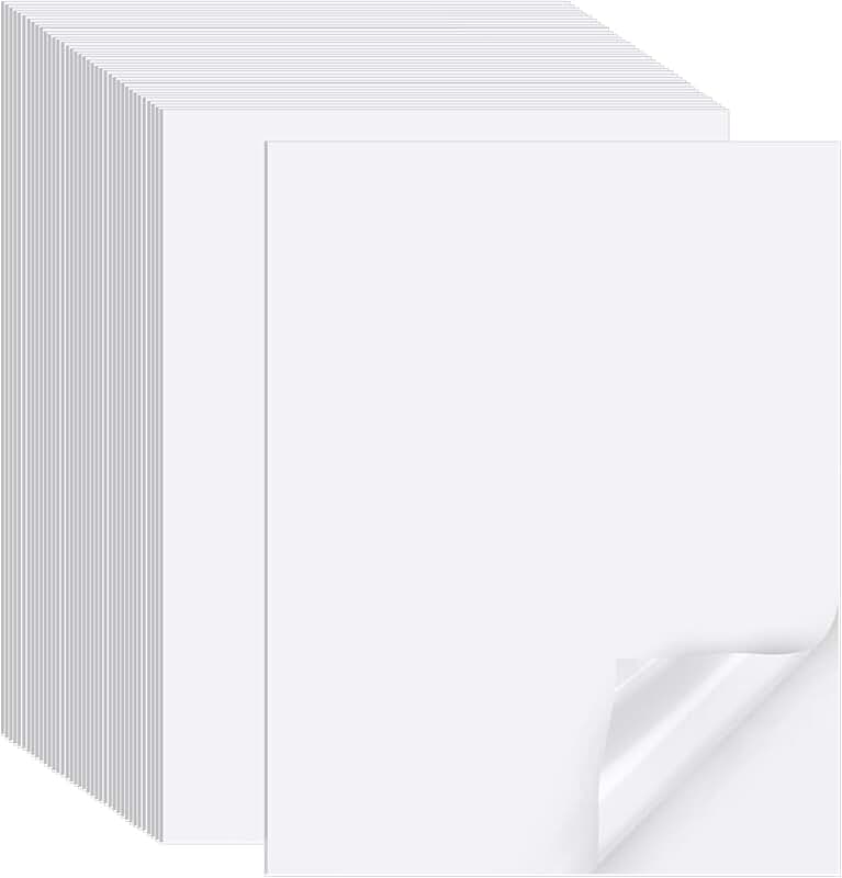 Printable Matte Sticker Paper, 300 Sheets, Letter Size