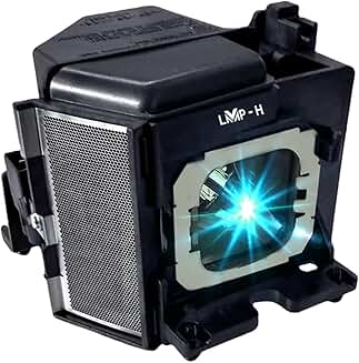 Replacement projector lamp with housing for select models