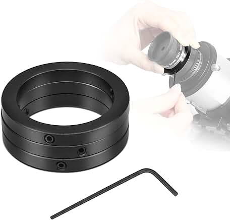 Set of three 1.25-inch telescope eyepiece rings
