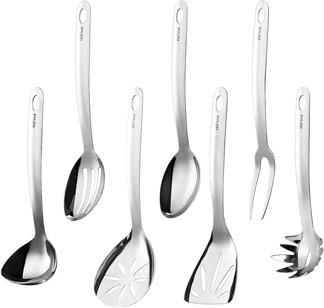 7-Piece Stainless Steel Kitchen Utensil Set