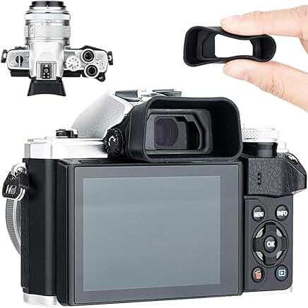 Soft silicon eyecup for mirrorless cameras