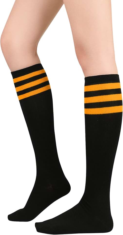 Women's Athletic Knee High Socks for Outdoor Sports