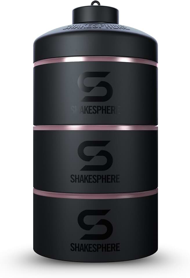 Stackable Leak-Resistant Snack Containers with 3 Twist-Lock Cups