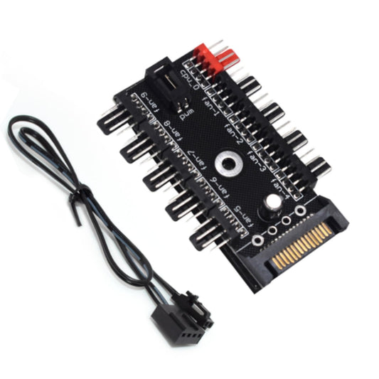 10-Way PWM Fan Hub with Speed Control