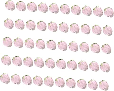 50 Strawberry Glass Beads for Jewelry Making