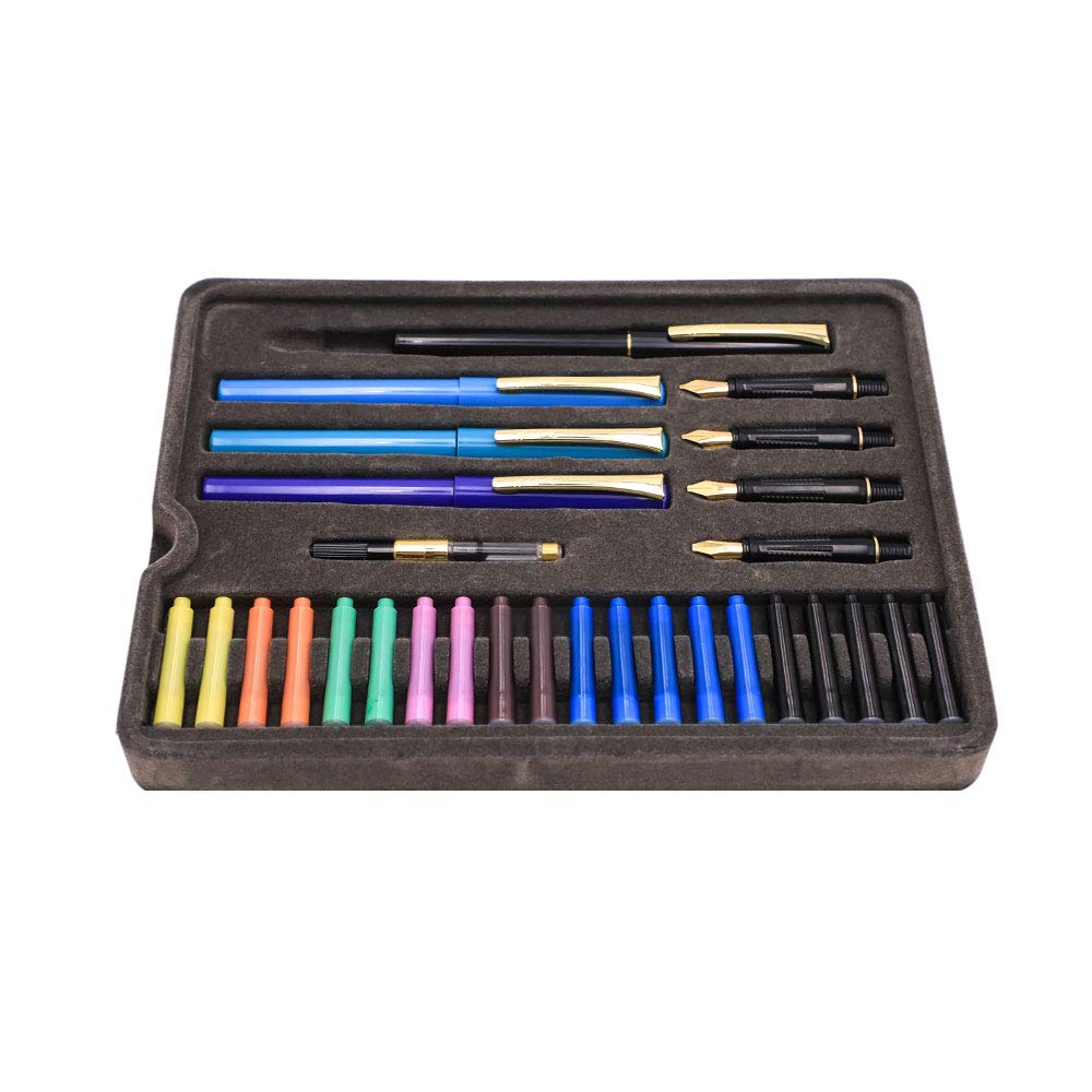 32-Piece Calligraphy Set with Pens and Ink
