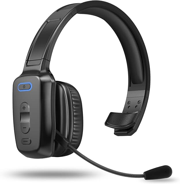 Wireless Bluetooth Headset with Noise Cancellation and Mic