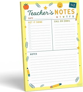 Weekly Teacher Planner with Notes and Contact Section