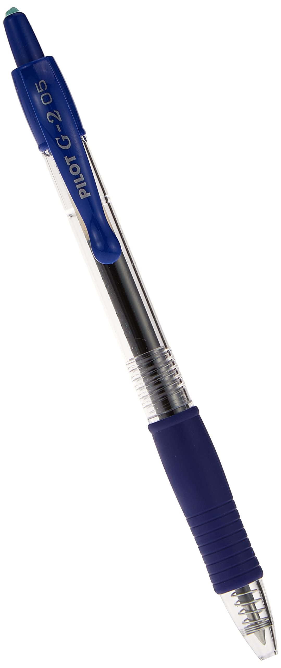 Pack of 12 Blue Gel Roller Pens, 0.5 mm Fine Point