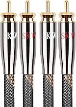 2RCA Male to 2RCA Male HiFi Interconnect Cable, 6.5ft