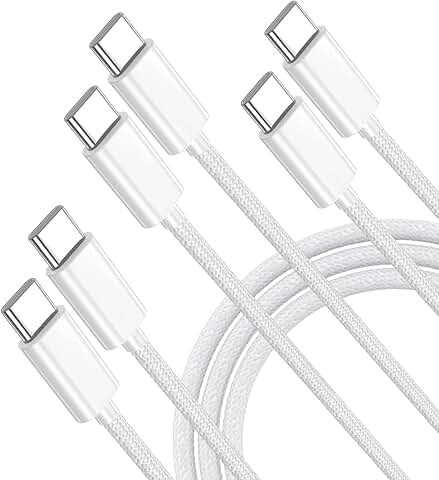 USB C to USB C Cable 3 Pack, 3.28ft, 60W
