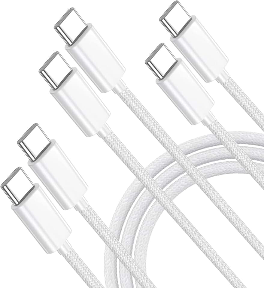 USB C to USB C Cable 3 Pack, 3.28ft, 60W