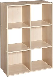 6-Shelf Birch Cube Organizer