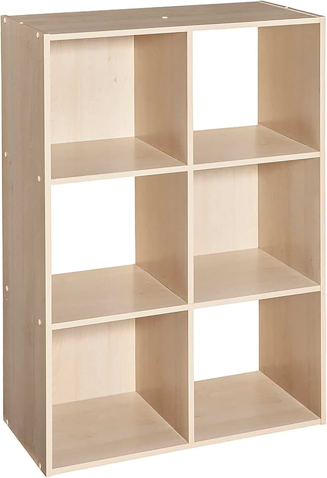 6-Shelf Birch Cube Organizer