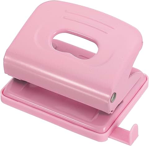 Pink 2-Hole Punch for Paper and Scrapbooking