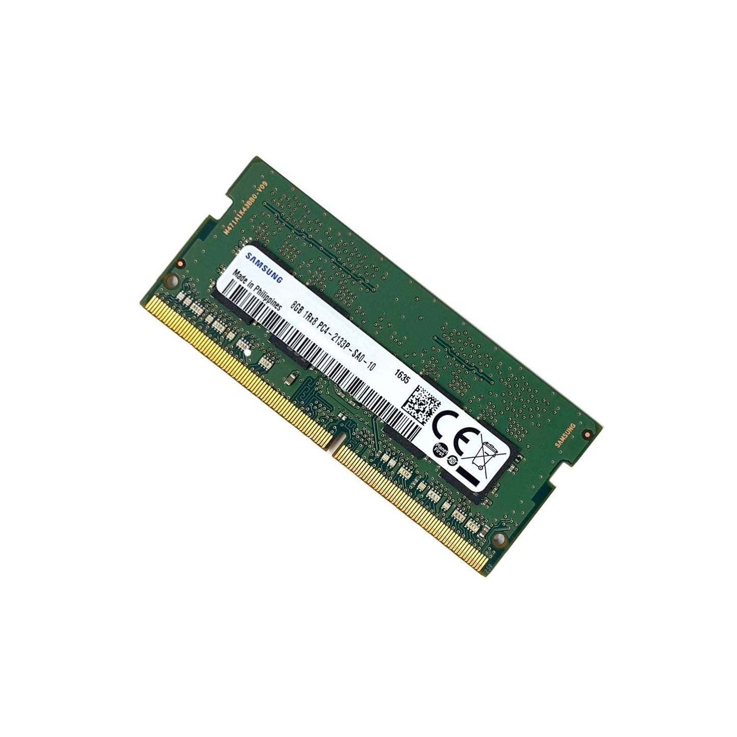 M471A1K43BB0-CPB 8GB PC4-17000 DDR4-2133MHz Non-ECC Unbuffered CL15 260-Pin SoDimm 1.2V Single Rank Memory Module - OEM