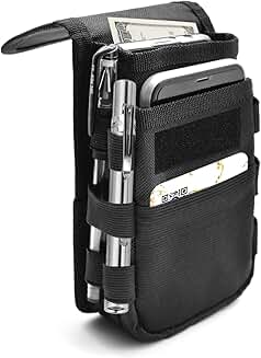Dual Phone Holster and Belt Pouch for Large Smartphones