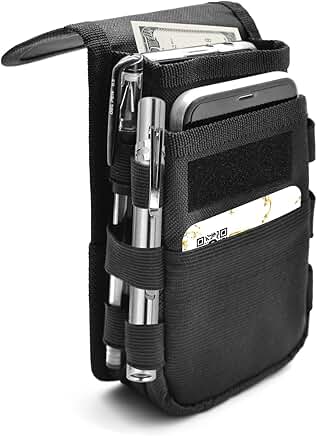 Dual Phone Holster and Belt Pouch for Large Smartphones