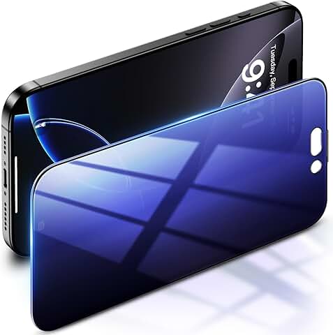Privacy Screen Protector for iPhone 16 Pro Max, Blue