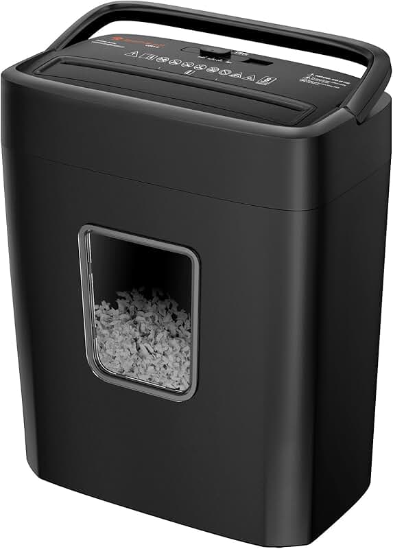 8-Sheet Crosscut Paper Shredder with 4.2 Gallon Bin