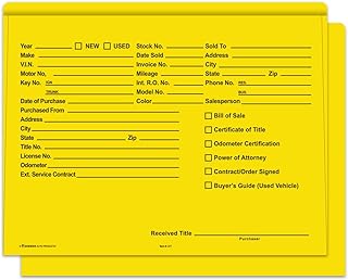 Yellow Heavy Duty Deal Jackets, 100 Pack
