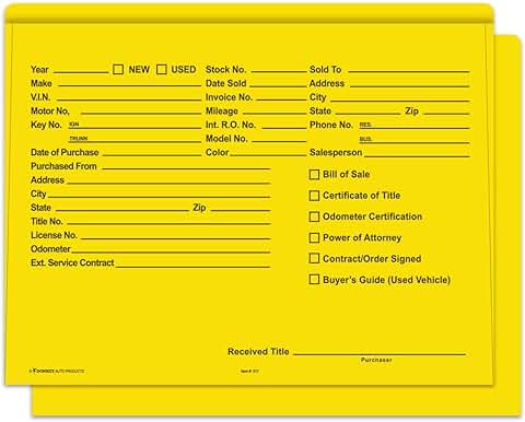 Yellow Heavy Duty Deal Jackets, 100 Pack