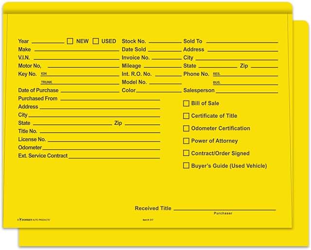Yellow Heavy Duty Deal Jackets, 100 Pack