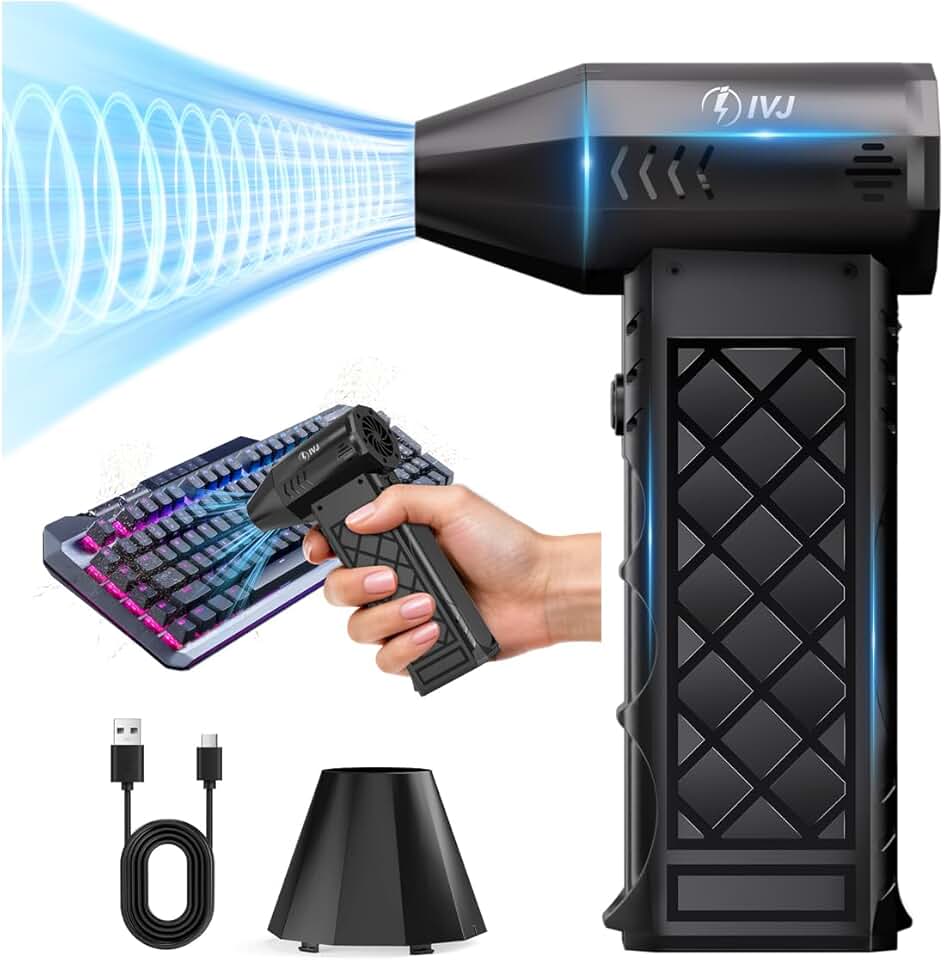 Mini Electric Air Duster with 4-Gear Adjustment
