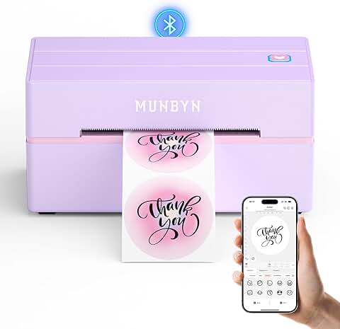 Wireless Bluetooth Thermal Label Printer for Shipping
