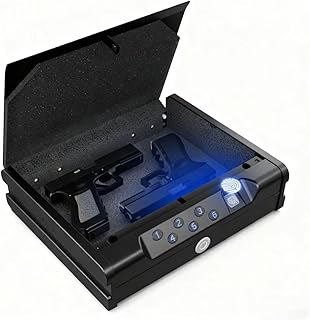 Fast Fingerprint and Voice Gun Safe for Home and Car