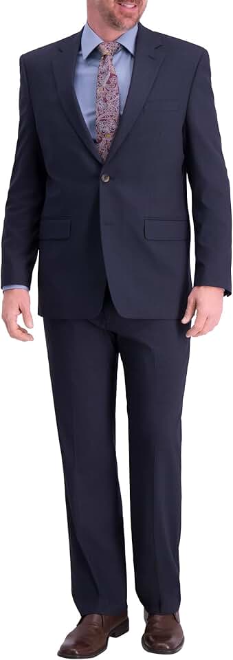 Men's dark navy stretch suit coat, size 38 regular