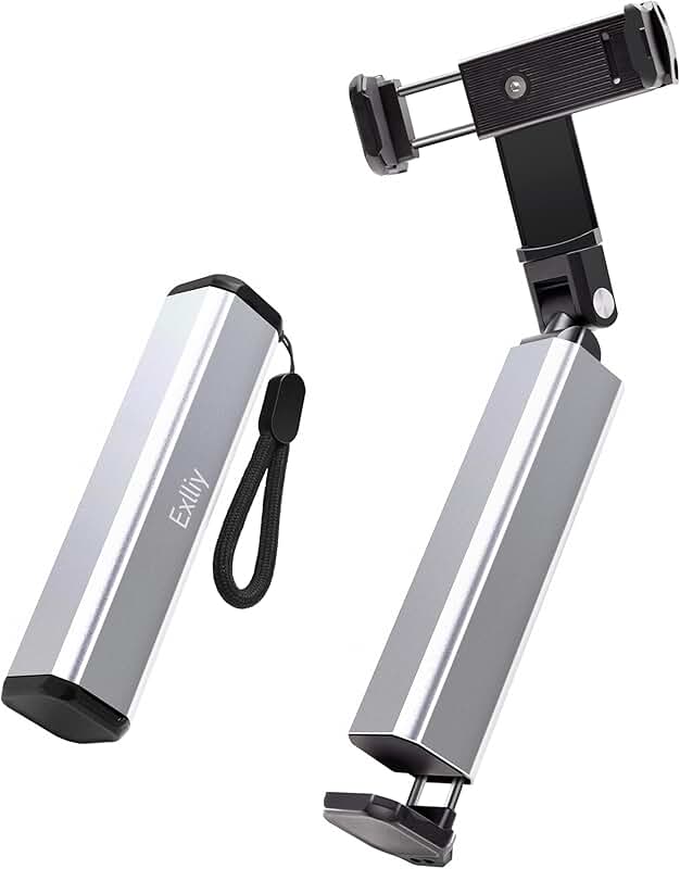 Portable 360-Degree Airplane Phone Holder in Red