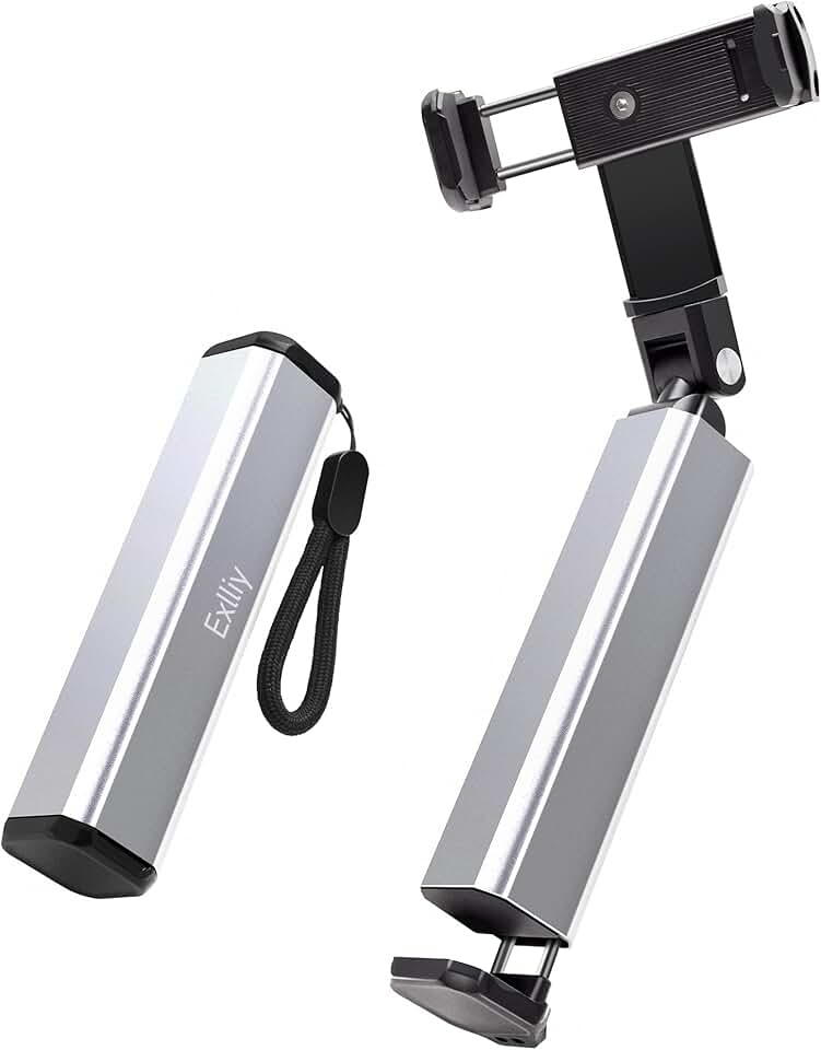 Portable 360-Degree Airplane Phone Holder in Red