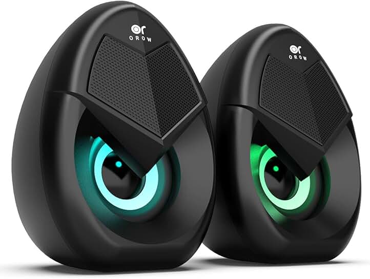 Mini 10W RGB Computer Speakers with LED and Volume Control