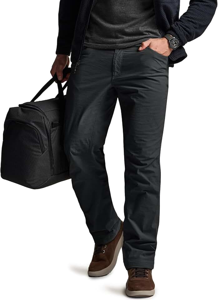Men's Winter Fleece Lined Water-Resistant Outdoor Pants