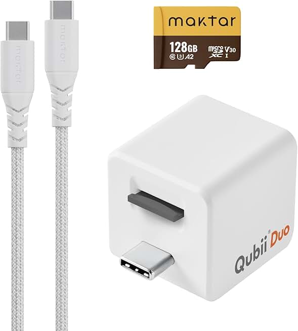 Automatic Backup Cube with 128GB Card and USB-C Cable
