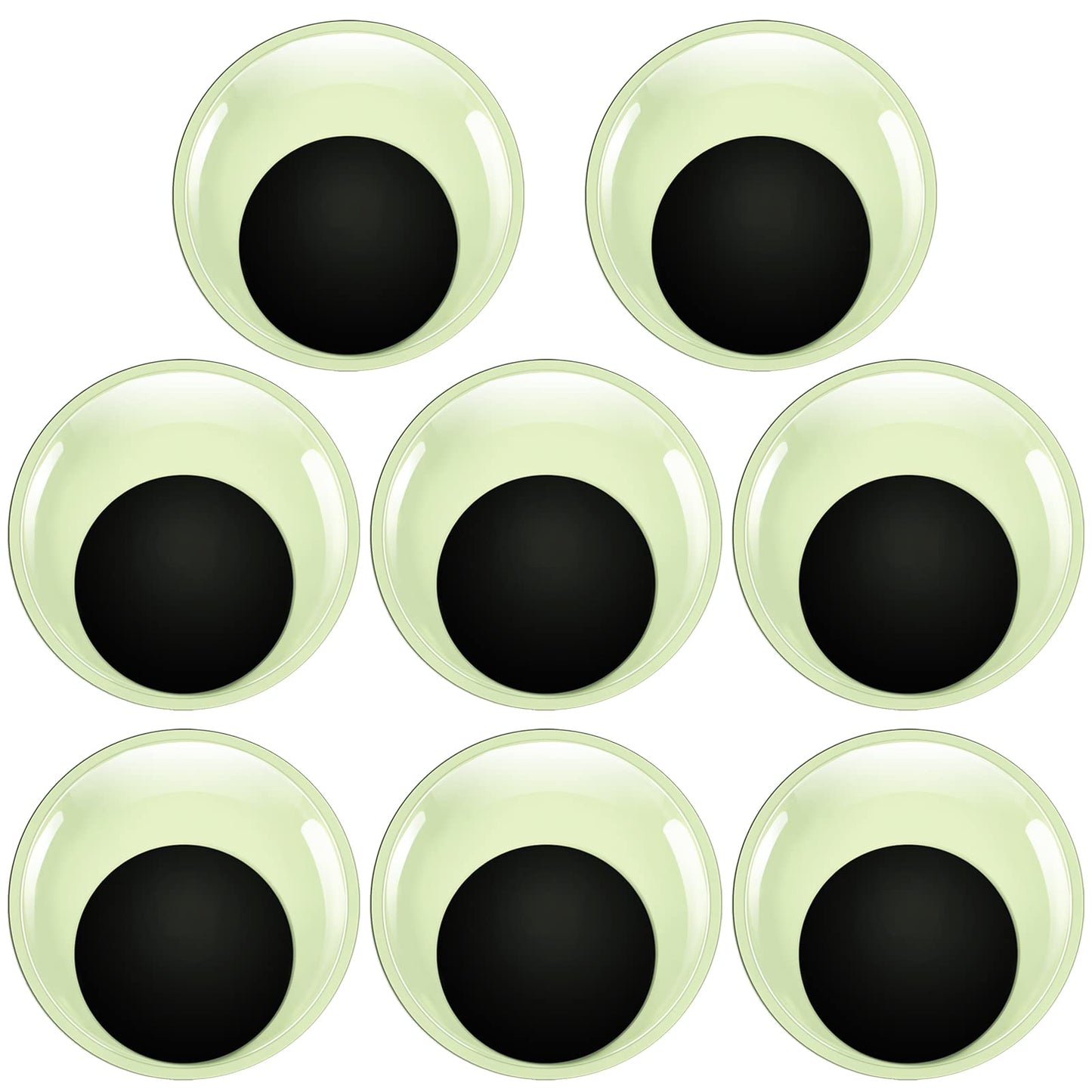 8pcs Luminous Plastic Googly Eyes 40mm for Crafts