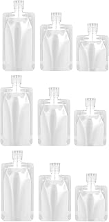 Refillable Travel Liquid Pouch Set, Leak-Proof, 3 Pack